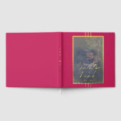 バラレッドフォト結婚ズフォイルゲストブック ゲストブック (全面)
