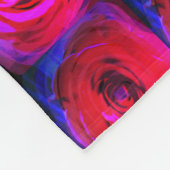 バラレッドマイアミ フリースブランケット (角)