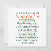 バラレ絵画ッド-招待状/ RSVP 招待状 (裏面)