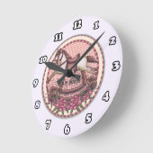 バラロッキング時計 ラウンド壁時計 (傾斜)