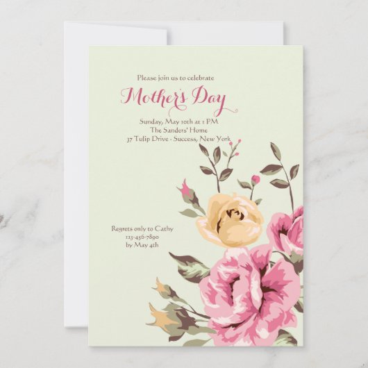 バラロマンス招待状 招待状 (正面)