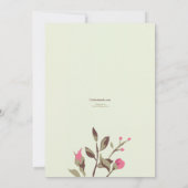 バラロマンス招待状 招待状 (裏面)