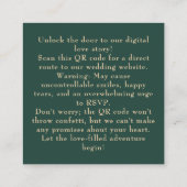 🌹バラロマンス:アールヌーボー・スプレンドール エンクロージャーカード (裏面)