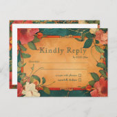 🌹バラロマンス：アールヌーボー・スプレンドール ポストカード (正面/裏面)