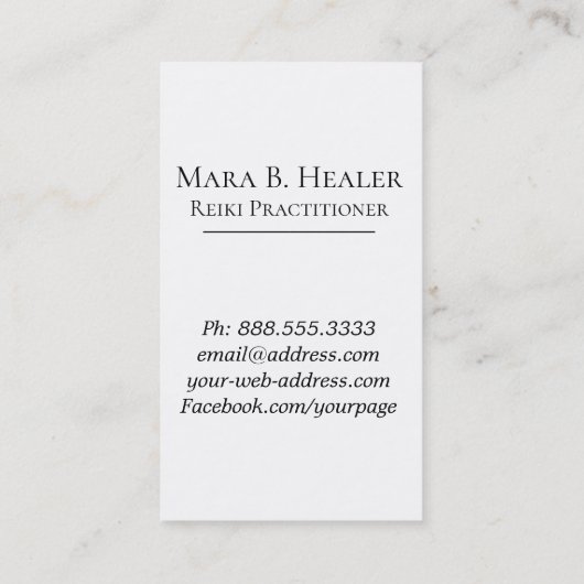 *~*バラロータスハートニルヴァーナルマッサージ霊気ヨガ 名刺 (裏面)