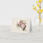 バラローレルフラワー カード (黄色い花)