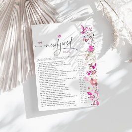 バラワイルドフラワー新生ブライダルシャワーゲーム