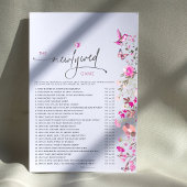 バラワイルドフラワー新生ブライダルシャワーゲーム