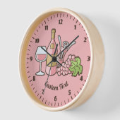 バラワインクロック 壁時計 (傾斜)
