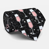 バラワインパターン ネクタイ (ロール)