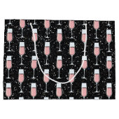 バラワインパターン ラージペーパーバッグ (裏面)