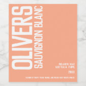 バラワインホームワインメーカー文字カスタムワインラベル ワインラベル (シングルラベル)