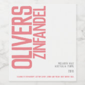 バラワインホームワインメーカー文字カスタムワインラベル ワインラベル (シングルラベル)