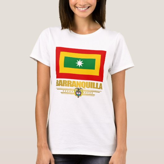 バランキラ国旗のアパレル Tシャツ (正面)