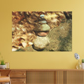 バランシング・ロックス抽象芸術印象派 キャンバスプリント (インサイチュ (リビング))