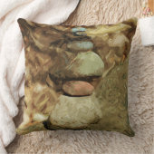 バランシング・ロックス抽象芸術印象派 クッション (ブランケット)