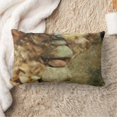 バランシング・ロックス抽象芸術印象派 ランバークッション (ブランケット)