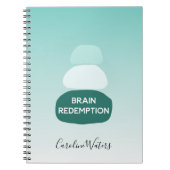 バランスした禅の石の脳損傷の回復メタファー ノートブック (正面)