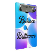 バランスと鮮やかなスパイラルノートブック ミニクリップボード (アングル)