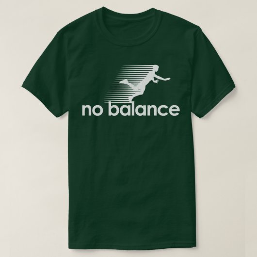 バランスなし白フード付きスウェットシャツ Tシャツ (デザイン正面)