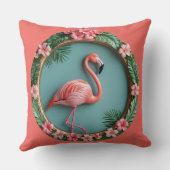 バランスのとれたフラミンゴ クッション (裏面)