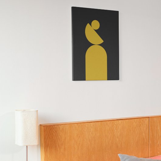 バランスのとれたミッドセンチュリーサークル キャンバスプリント