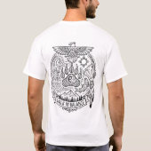 バランスのとれた歩み Tシャツ (裏面)