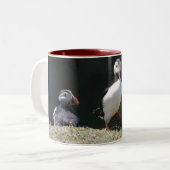 バランスのツノメドリのマグのちょうど質問 ツートーンマグカップ (正面左)