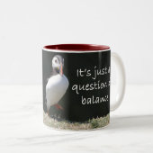 バランスのツノメドリのマグのちょうど質問 ツートーンマグカップ (正面右)