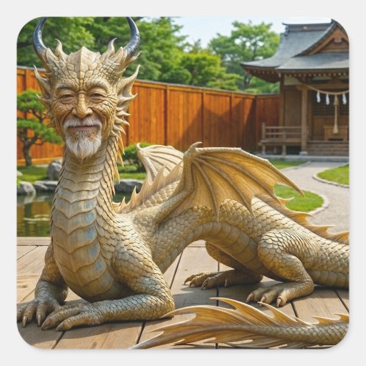 バランスのドラゴン スクエアシール (正面)