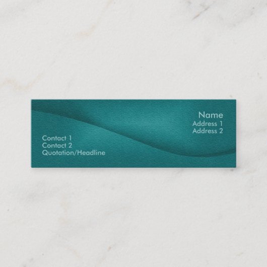 バランスのプロフィールカード スキニー名刺 (正面)