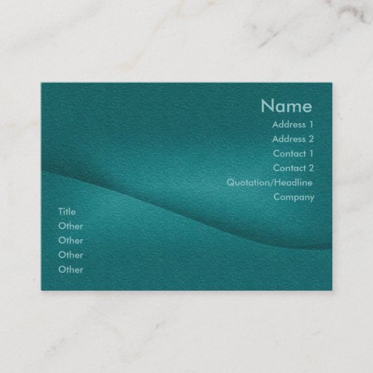 バランスのプロフィールカード 名刺 (正面)