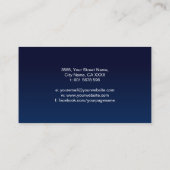 バランスの二重緩和曲線ミニマル記号 – 白 名刺 (裏面)