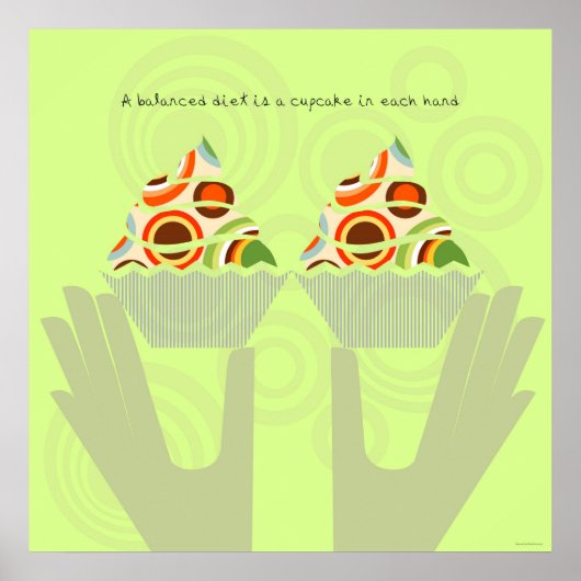 バランスの取れたダイエット ポスター (正面)