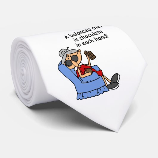 バランスの取れたチョコレートダイエット ネクタイ (ロール)