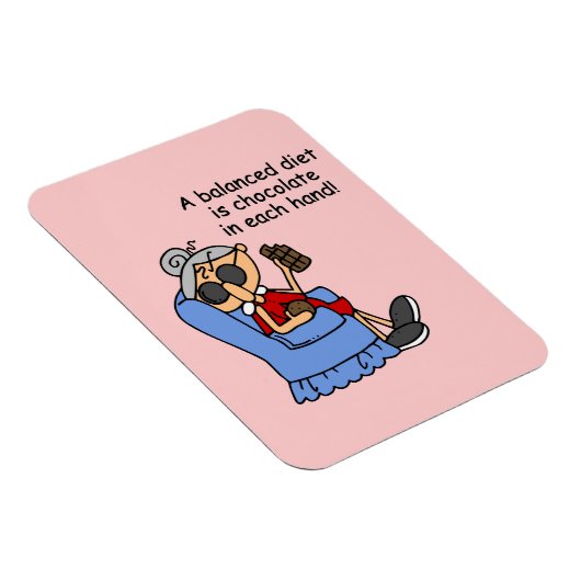 バランスの取れたチョコレートダイエット マグネット (右側)