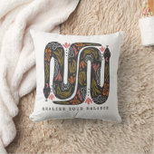 バランスの取れたフローラヘビ クッション (ブランケット)