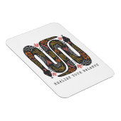 バランスの取れたフローラヘビ マグネット (右側)