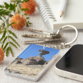 バランスの取れたロックフォトキーチェーン キーホルダー (正面右)