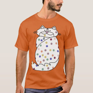 バランスの取れた可愛い猫 Tシャツ