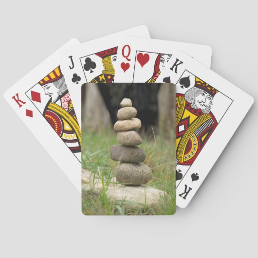 バランスの取れた岩の山 トランプ (裏面)