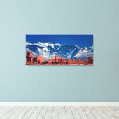 バランスの取れた岩道 キャンバスプリント (インサイチュ (ウッドフロア))