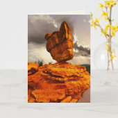 バランスの取れた岩、コロラド州、南西空白の、内側 カード (黄色い花)