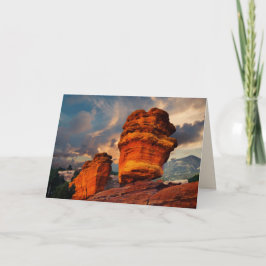 バランスの取れた岩、Shiprock、内空白の部挨拶 カード