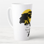 バランスの取れた生活を送る カフェラテマグ (左アングル)