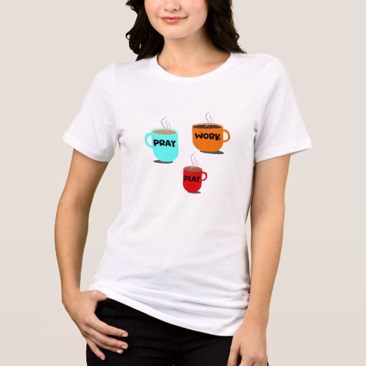バランスの取れた生活 トライブレンドTシャツ (正面)