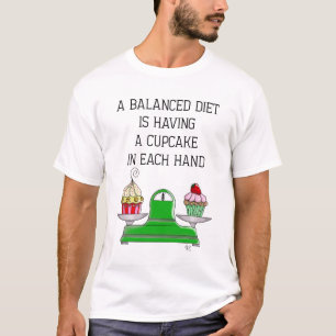バランスの取れた食事のイラストレーション Tシャツ