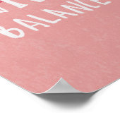 バランスの検索サボテンのミニマリスト ポスター (角)