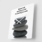 バランスの正方形の柱時計を作成して下さい スクエア壁時計 (傾斜)