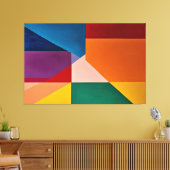 バランスの色 キャンバスプリント (インサイチュ (リビング))